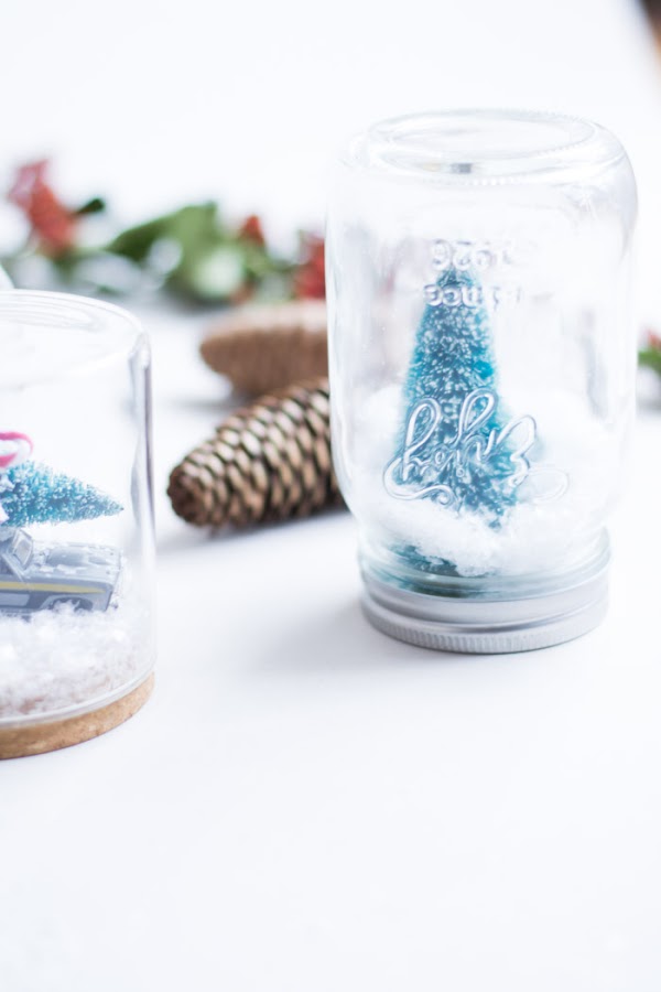 Bolas de cristal nieve navidad diy