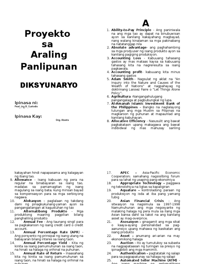 Araling Panlipunan Grade 9 Ekonomiks Philippin News Collections | CLOUD