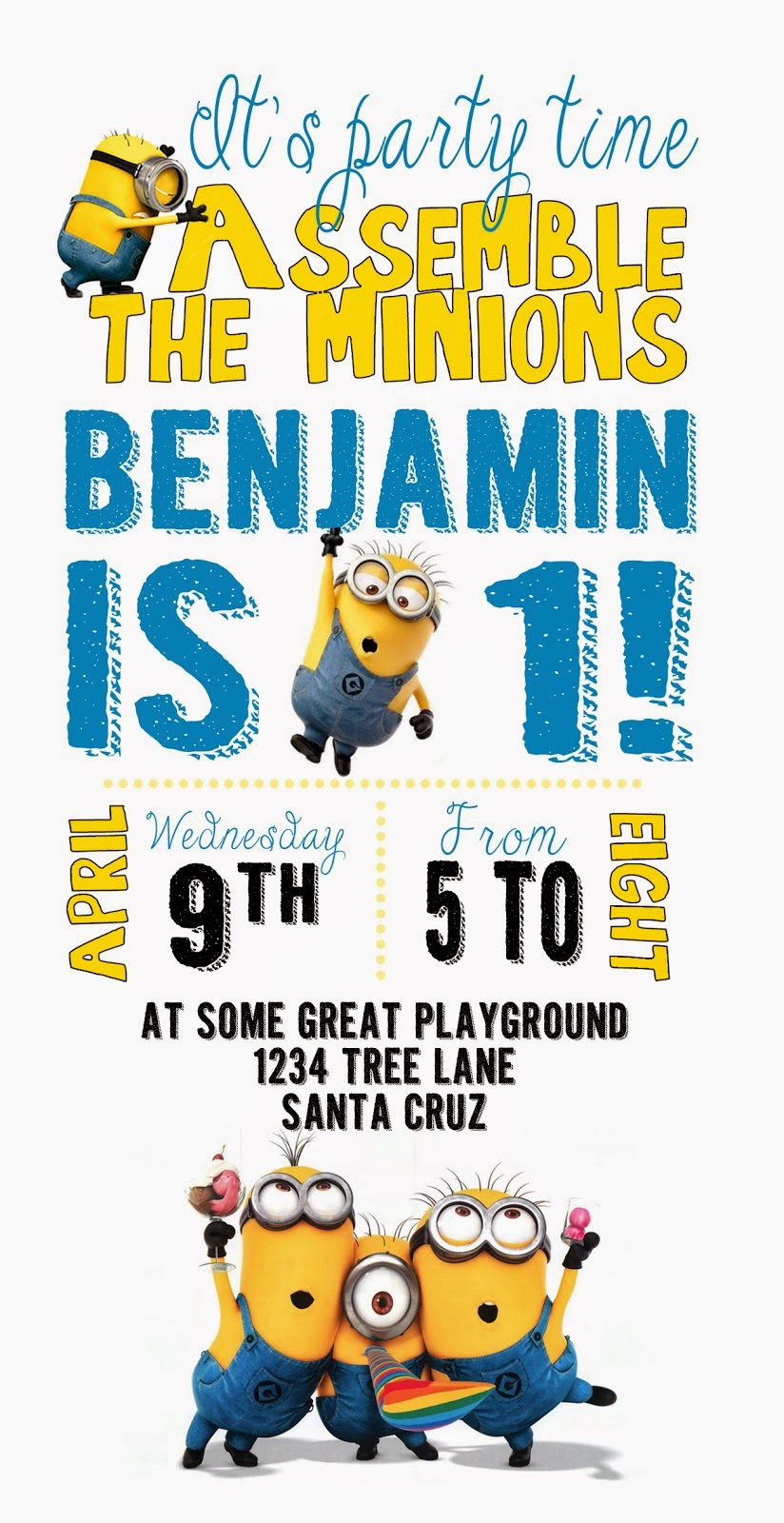 Minions Free Printables Invitations