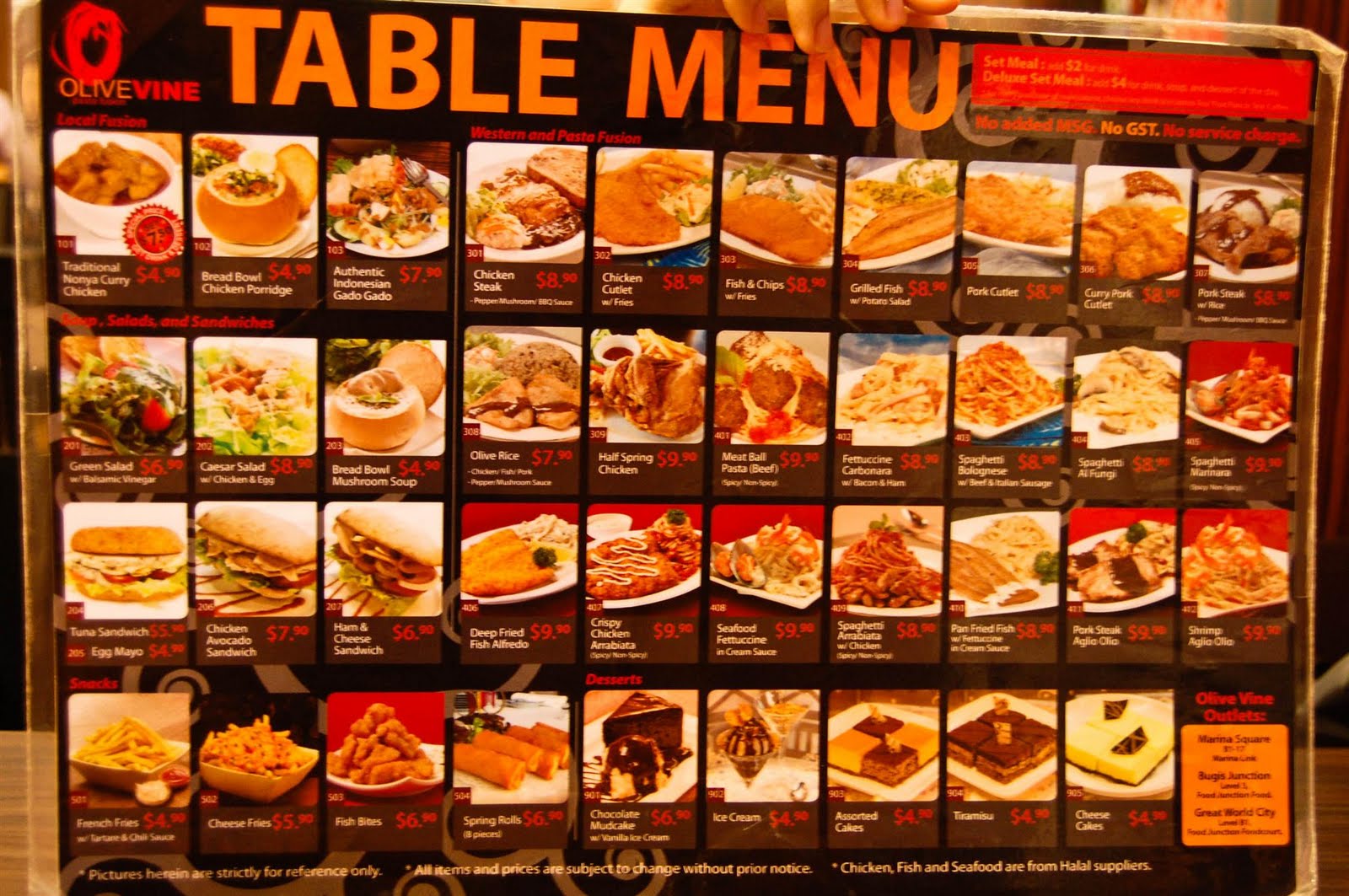 Olive Vine Marina Square Javin Tham