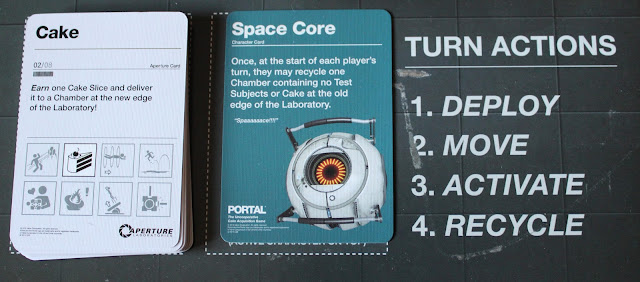 Portal board game - Aperture and character cards