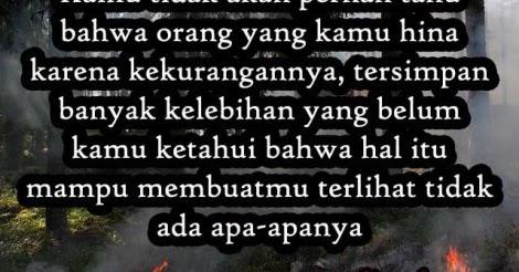 Kata Kata Bijak Bagi Orang Miskin Yang Diremehkan / Kata Kata Mutiara