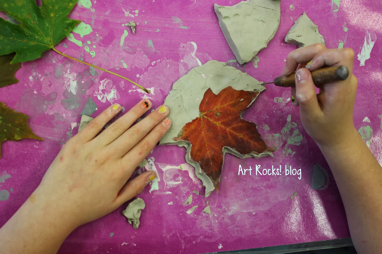 Art Rocks! Grade 2 Clay Leaves