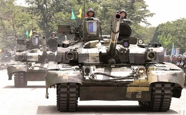Image Attribute: T-84 Oplot-M being paraded in Thailand by Royal Thai Army (2016)
