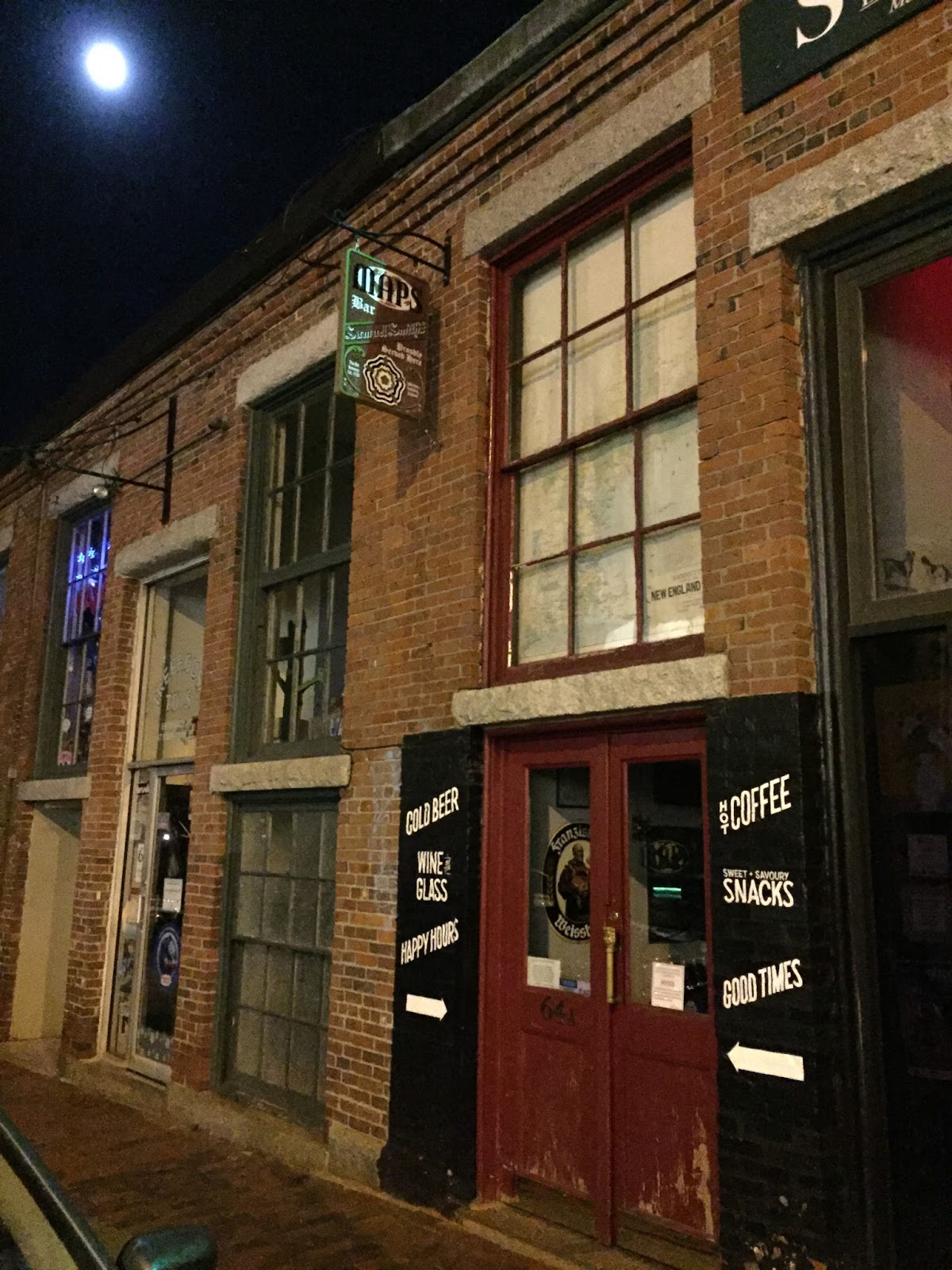 Beer North America MAPS basement pub in Portland, Maine