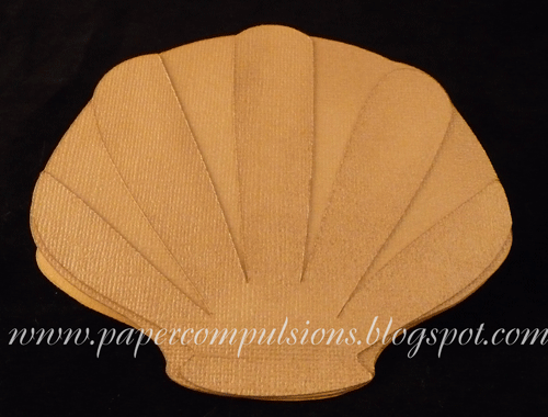 Paper Compulsions: Beach themed shape cards