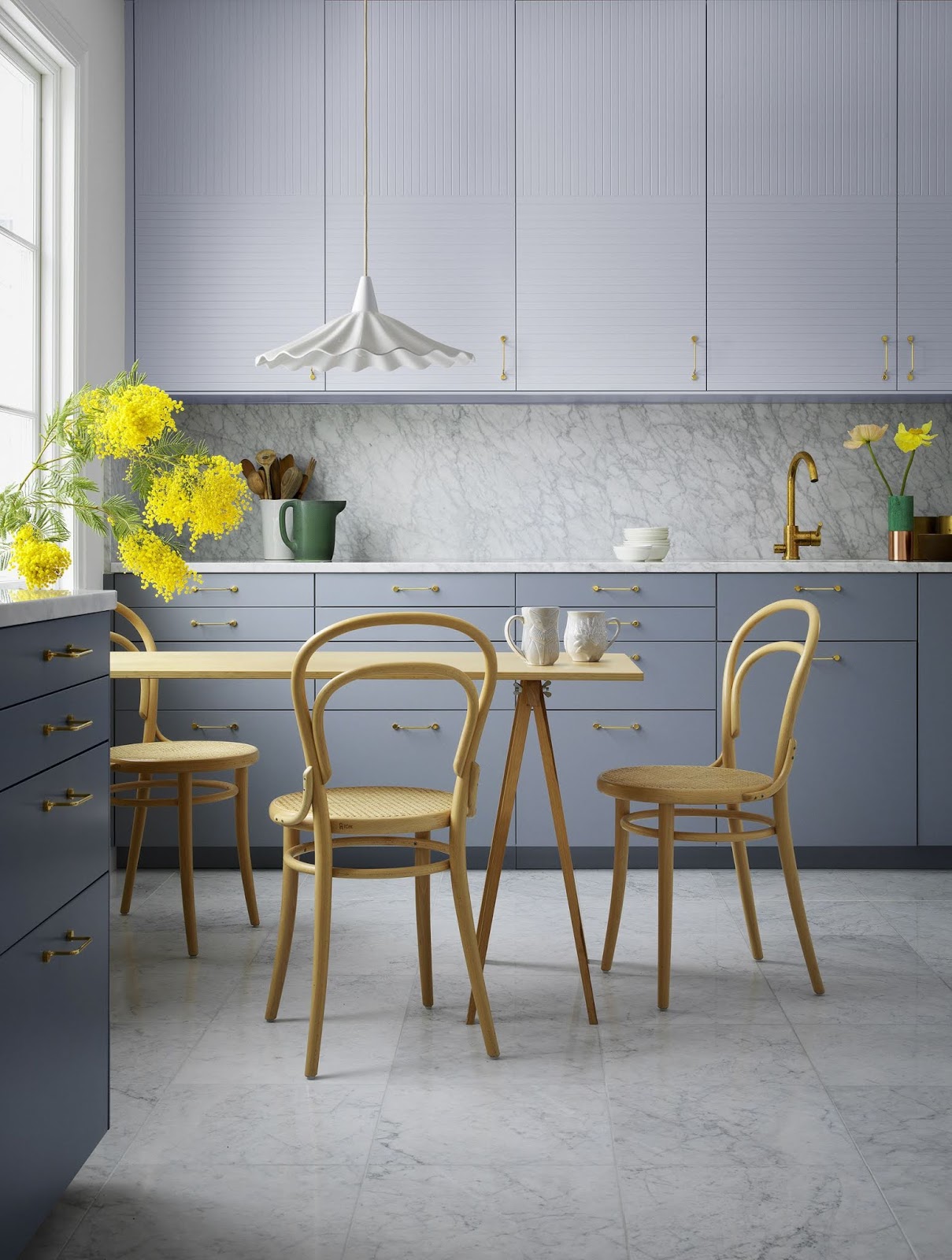 Blue Kitchen Temporary Ideas