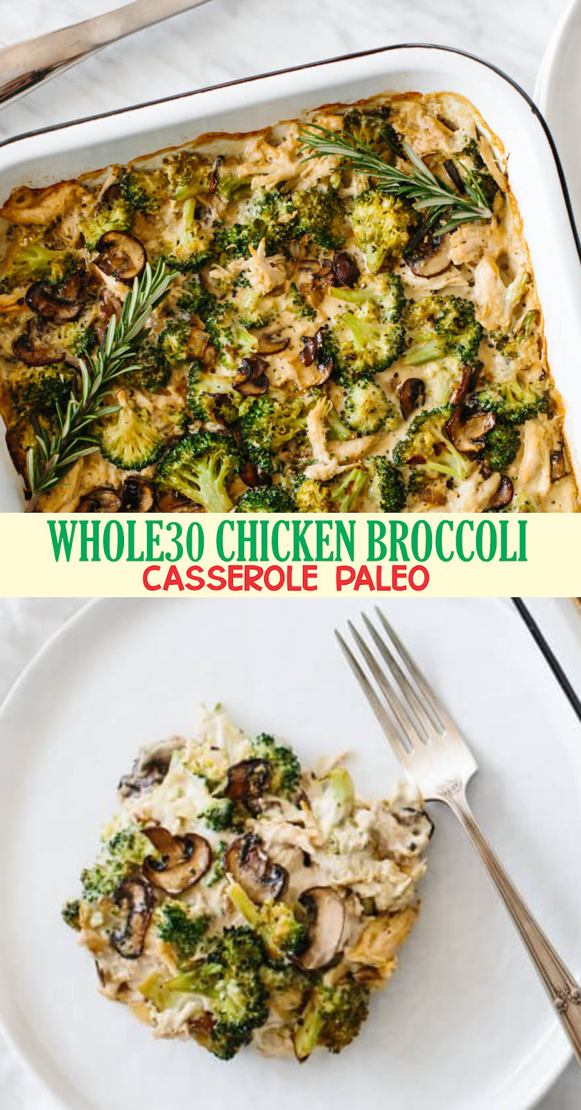 WHOLE30 CHICKEN BROCCOLI CASSEROLE (PALEO) EAT