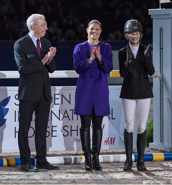 Crown Princess Victoria of Sweden attends Sweden International Horse Show 