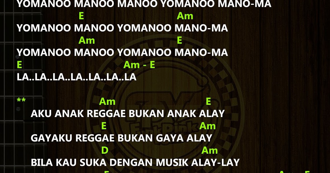 FUNK PINK VONK: Chord & Lirik Lagu BUKAN ANAK ALAY