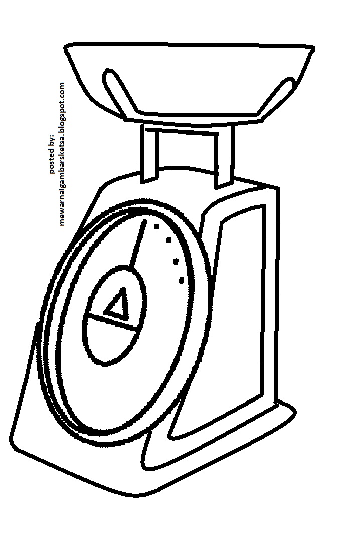 Gambar Mewarnai Gambar Sketsa Timbangan 1 Animasi di Rebanas - Rebanas