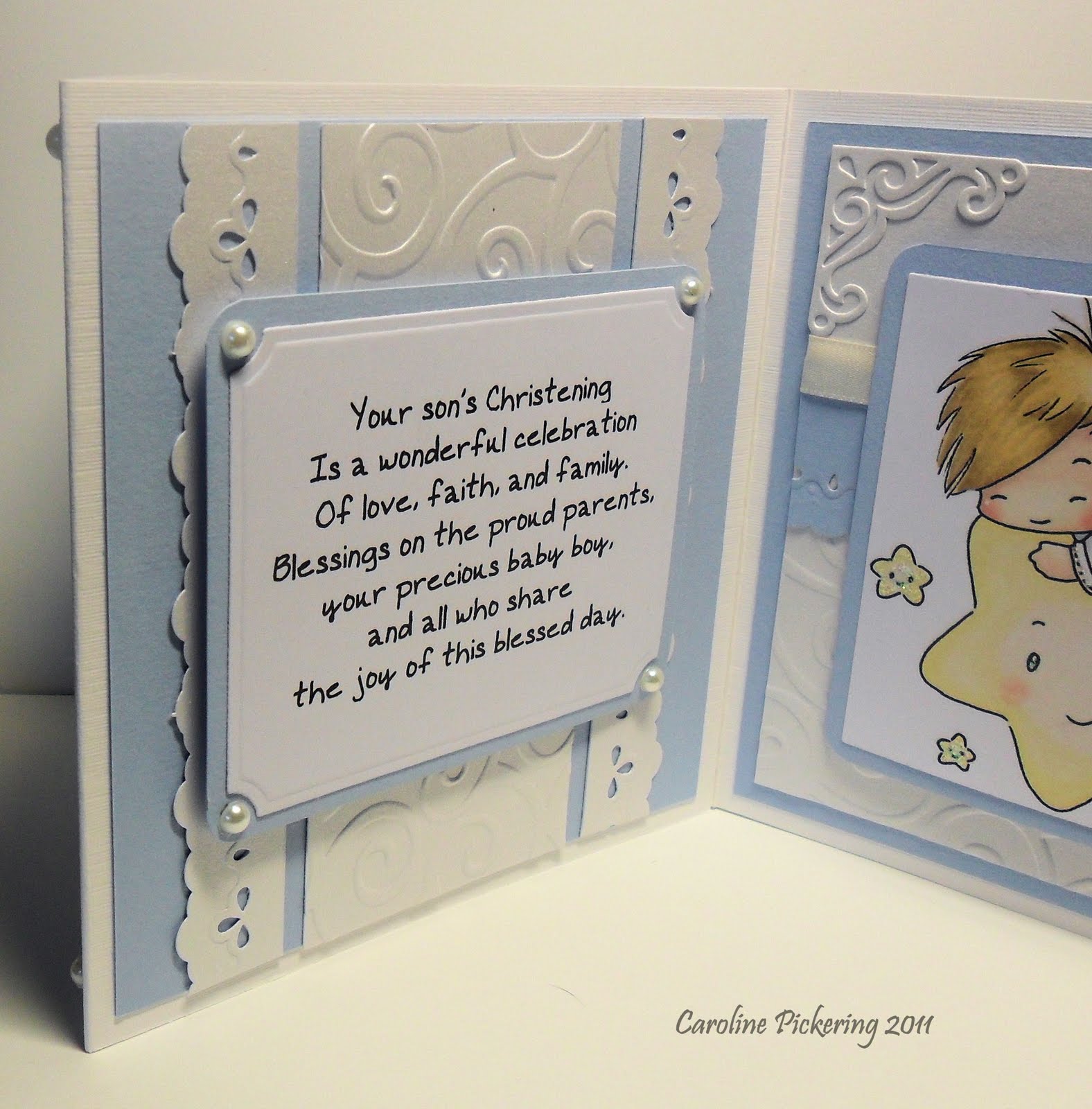 CJ's Creative Cards Christening Card