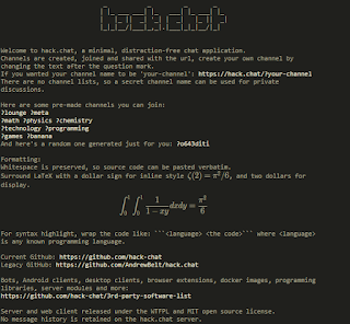 Anonymous Chat, Chat like a hacker, HACK.CHAT, hackerchat
