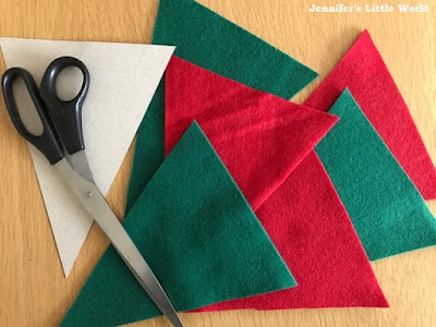 How to make embroidered felt Christmas bunting