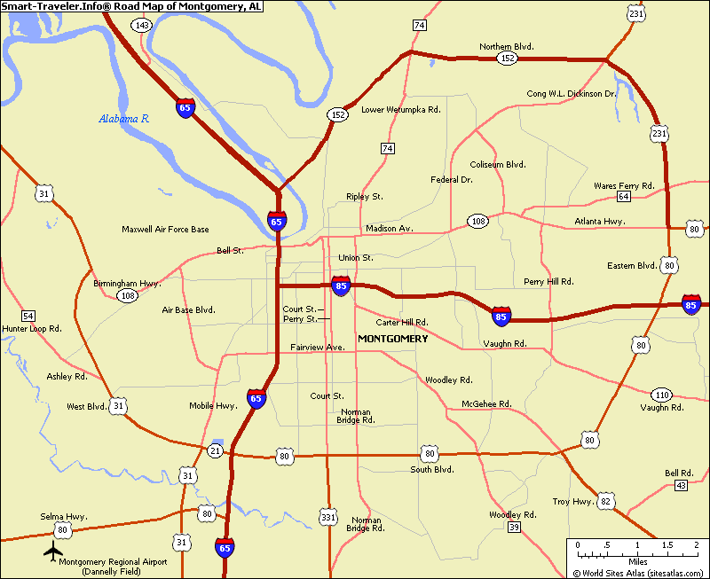 Montgomery Map Political Regional United Kingdom Map Regional City