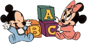 Mickey mouse y minnie mouse bebes disney para imprimir