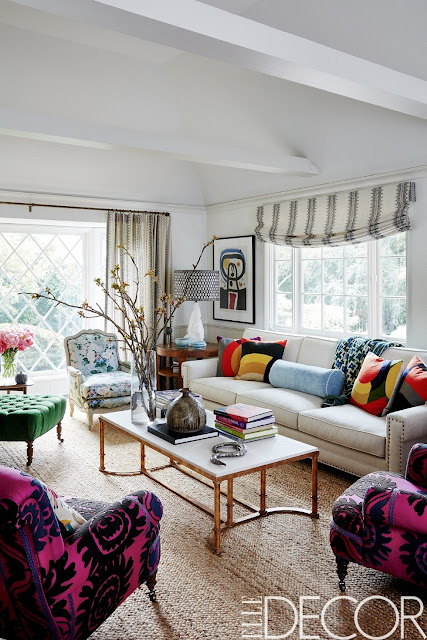 Actress Minnie Driver’s ‘English Gypsy’ Boho Home - living room www.BoHoHome.com @bohosusan