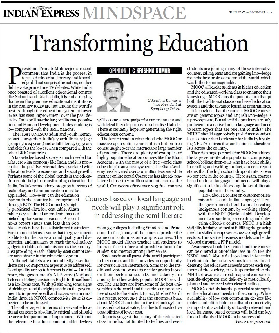 published articles about education