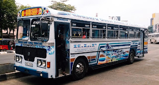 Private bus in Sri Lanka
