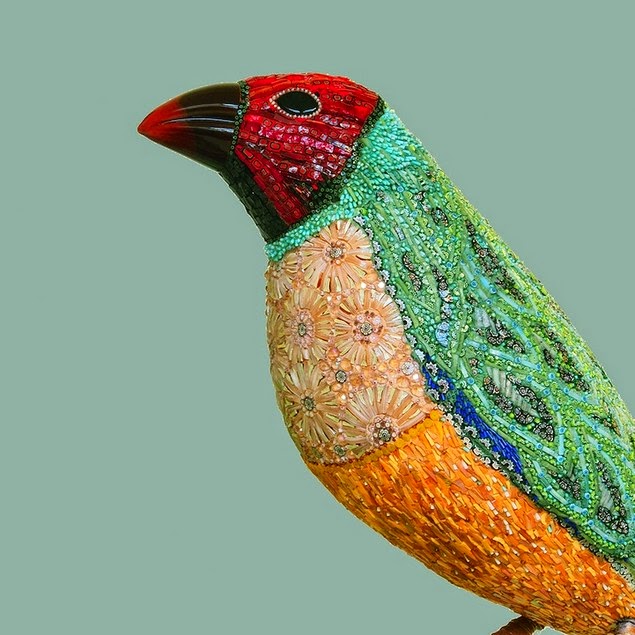 mosaic bird sculptures dusciana bravura-6