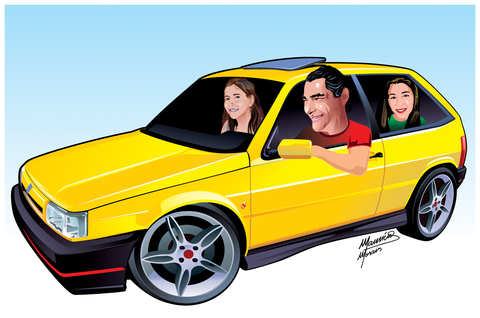 CARICATURA DE CARRO