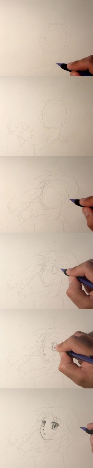 Belajar Menggambar: Cara menggambar wajah Anime