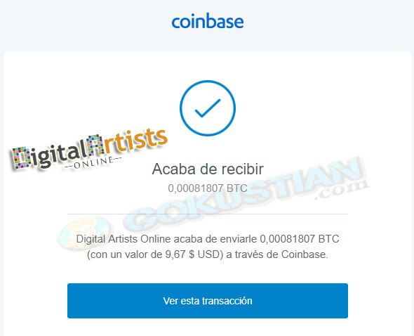 Nuevo Pago de Digital Artists Online 2018