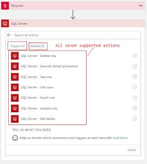 SQL Connector Actions