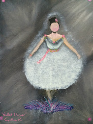 Ballet dancer, bailarina de ballet, pintura acrílica, acrylic painting on canvas,
