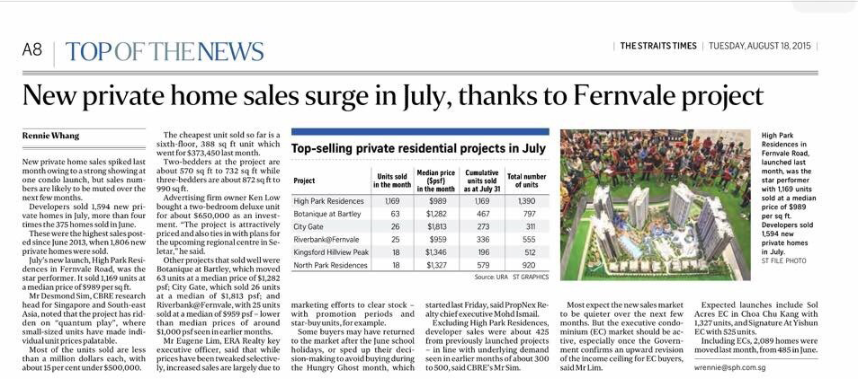 New Private Home Sales Surge In July