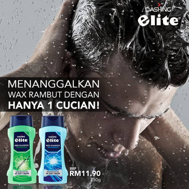 Dashing Elite Men Shampoo Produk Penjagaan Rambut Khusus Untuk Lelaki