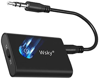 https://blogladanguangku.blogspot.com - WSKY 2-in-1 Bluetooth Audio Transmitter & Receiver