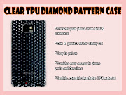 Samsung Galaxy S2 Transparent/ Clear TPU Diamond Pattern case. Instock: 8