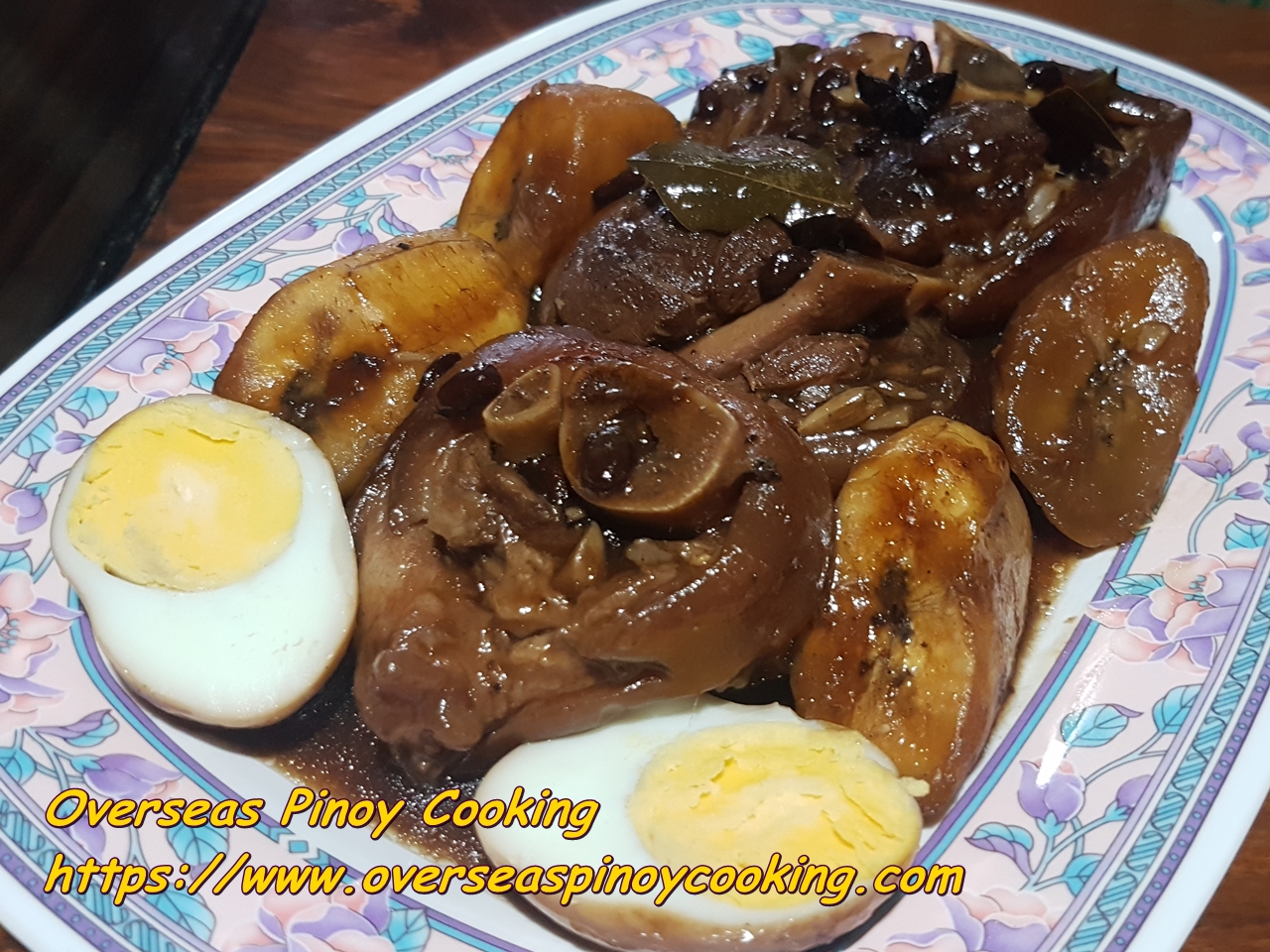 Humba Pork Pata with Saba
