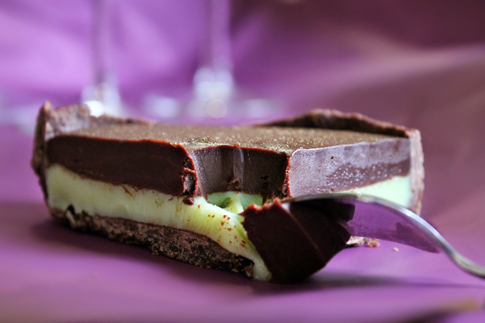 Lick The Spoon Chocolate Mint Ganache Tart