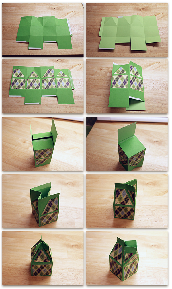 Milk Carton Boxes Bits of Paper