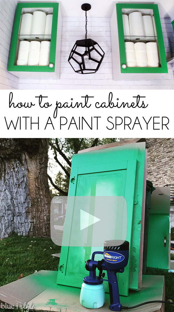 {diy with style} How to Paint with a Paint Sprayer Blue i
