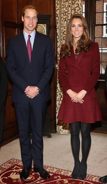 Prince William and Duchess of Cambridge met recipients of the Queen Mother Scholarship, Princess Diana