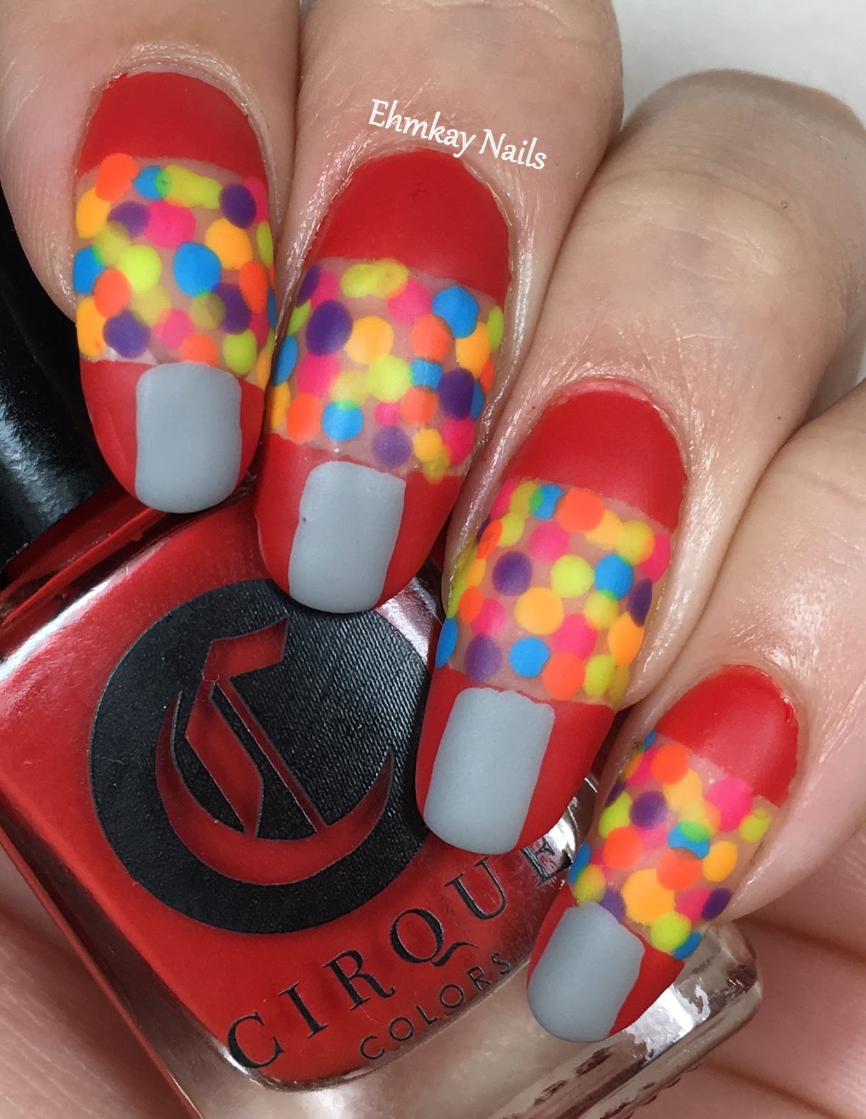 ehmkay nails: Gumball Machine Nail Art
