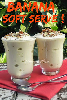 Banana Soft Serve ~ The creamiest Soft Serve you can make at home with 1, 2, 3 or 4 ingredients ! #SoftServe #IceCream