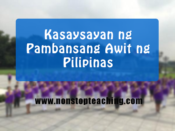 Kasaysayan ng Pambansang Awit ng Pilipinas