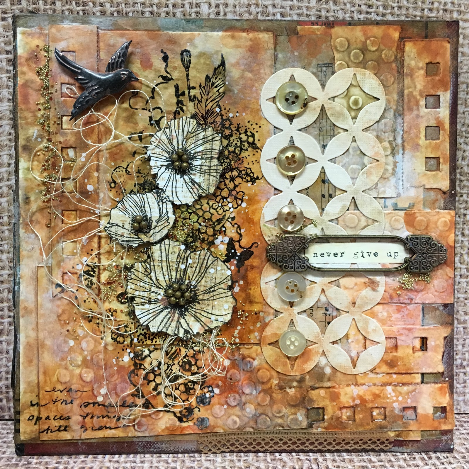 SewPaperPaint Layer Upon Layer of Mixed Media