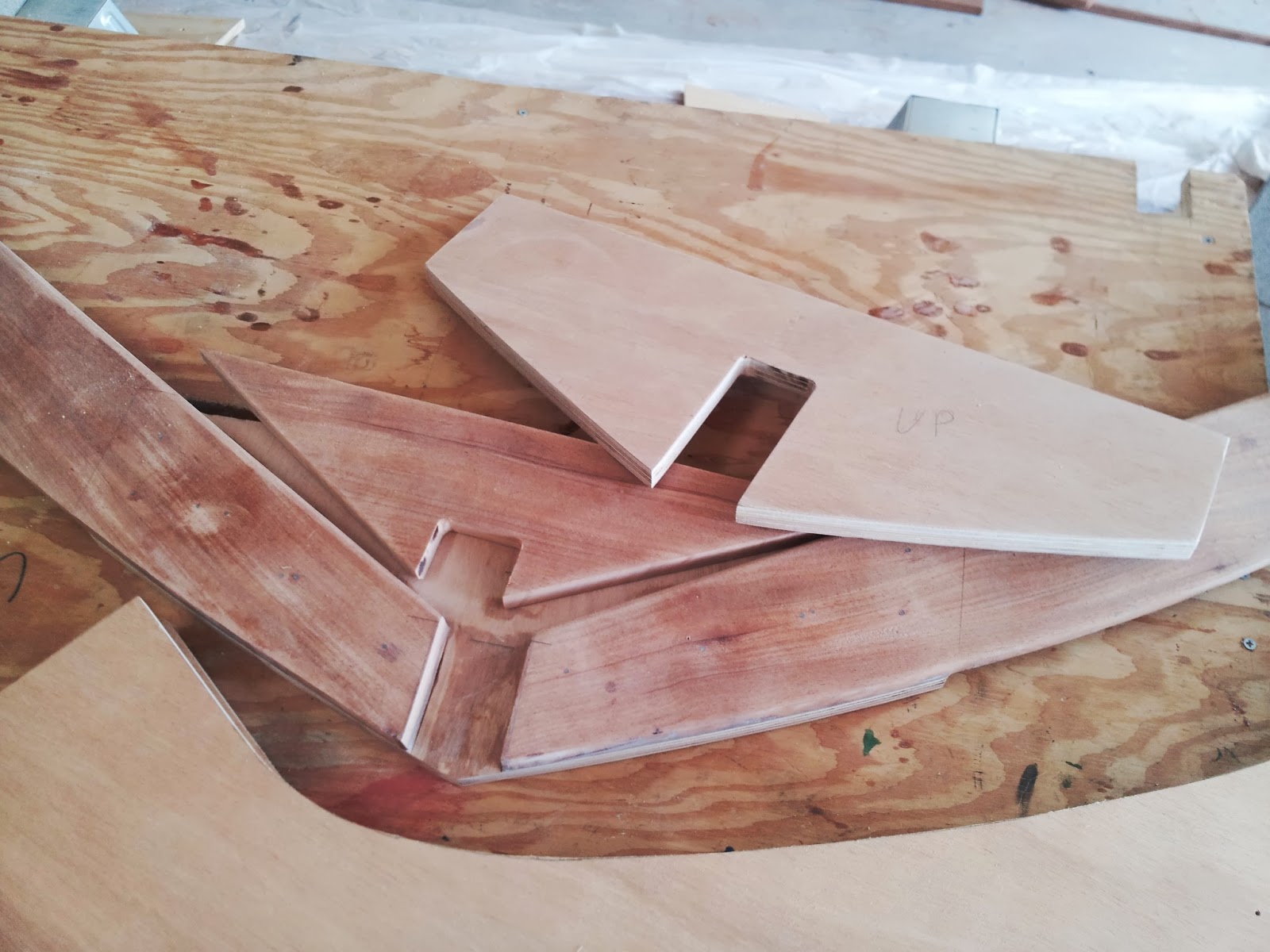 All the pieces and the stem