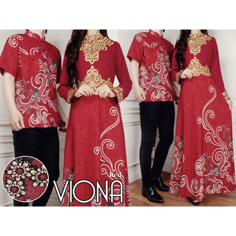 Jual Online Viona Red Couple Murah di Jakarta Bahan Batik Terbaru Jual Online Viona Red Couple Murah di Jakarta Bahan Batik Terbaru