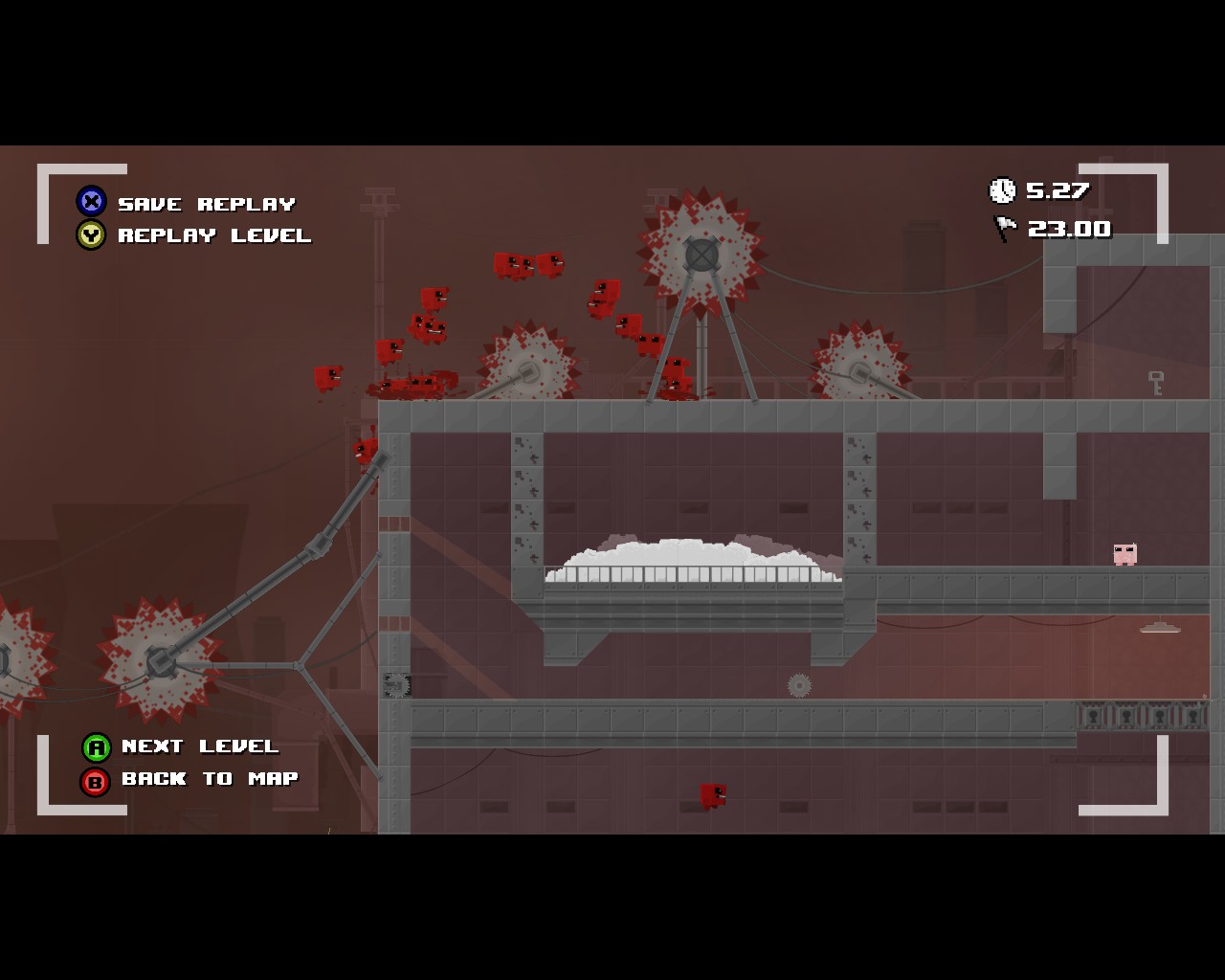 Super Meat Boy Retro Warp Zones padsclever