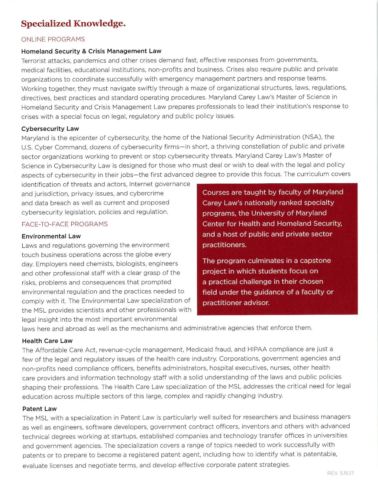 UMD Geographical Sciences Undergraduate Blog Carey School of Law MS