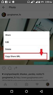 copy share url