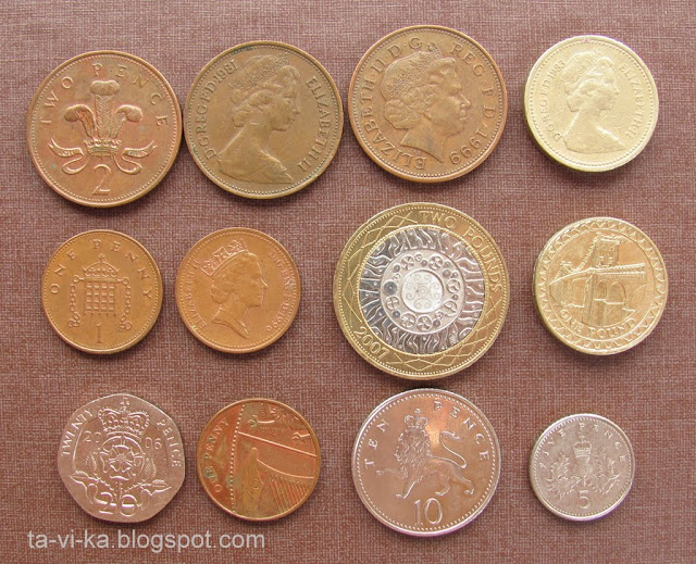 Британские монеты monets
