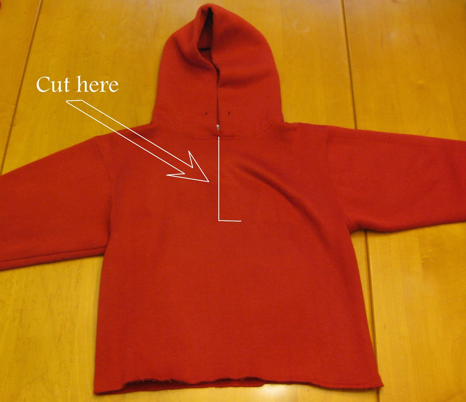 Making a Living: Make: Sweatshirt Refashion!