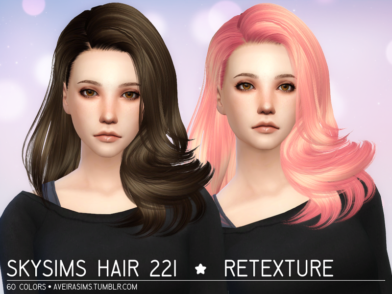 My Sims 4 Blog Skysims And Ryuffy Hair Retexture By Aveirasims